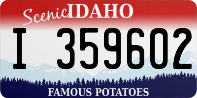ID license plate I359602