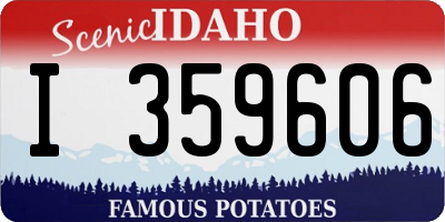 ID license plate I359606