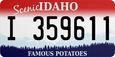 ID license plate I359611