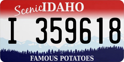ID license plate I359618