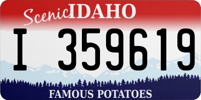 ID license plate I359619