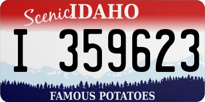 ID license plate I359623