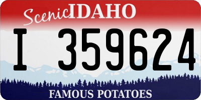 ID license plate I359624