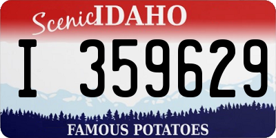 ID license plate I359629