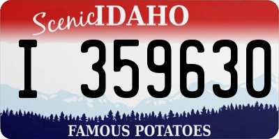 ID license plate I359630