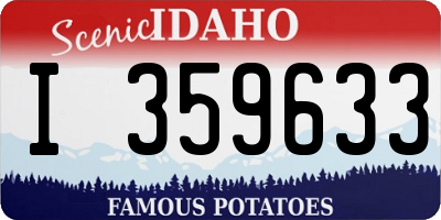 ID license plate I359633