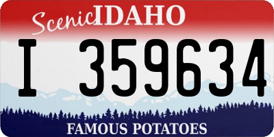 ID license plate I359634