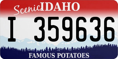 ID license plate I359636