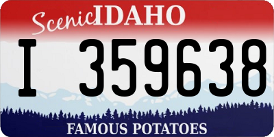 ID license plate I359638