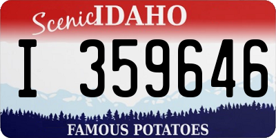 ID license plate I359646