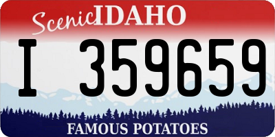ID license plate I359659