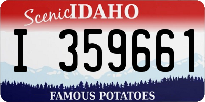 ID license plate I359661