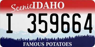 ID license plate I359664