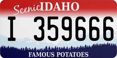 ID license plate I359666