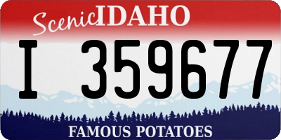 ID license plate I359677