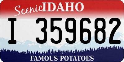 ID license plate I359682