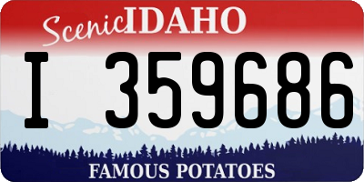 ID license plate I359686