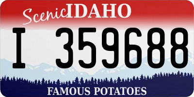 ID license plate I359688