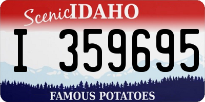 ID license plate I359695