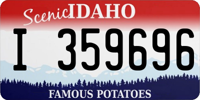 ID license plate I359696
