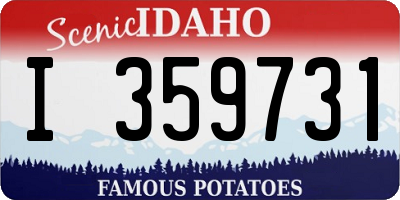 ID license plate I359731