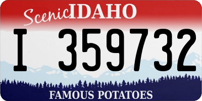 ID license plate I359732