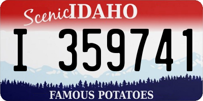 ID license plate I359741