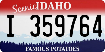 ID license plate I359764