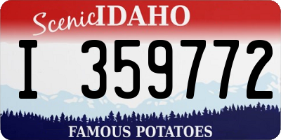 ID license plate I359772
