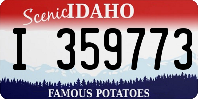 ID license plate I359773