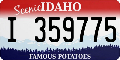 ID license plate I359775