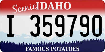 ID license plate I359790