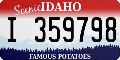 ID license plate I359798