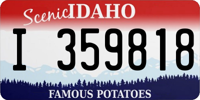 ID license plate I359818