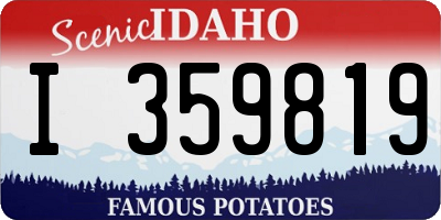 ID license plate I359819