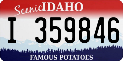 ID license plate I359846