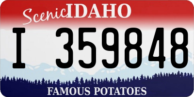 ID license plate I359848