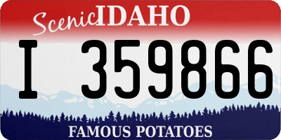 ID license plate I359866