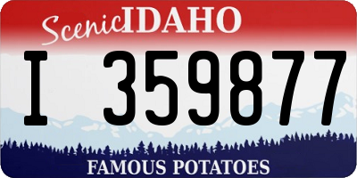 ID license plate I359877