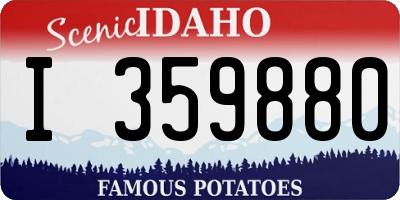 ID license plate I359880