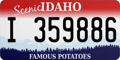 ID license plate I359886