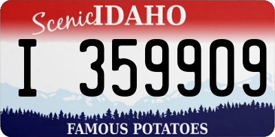 ID license plate I359909