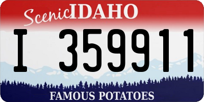 ID license plate I359911