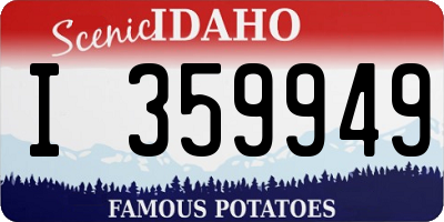 ID license plate I359949