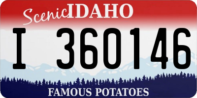 ID license plate I360146