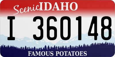 ID license plate I360148