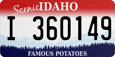 ID license plate I360149