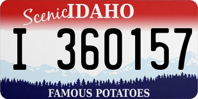 ID license plate I360157