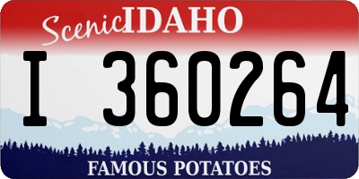 ID license plate I360264