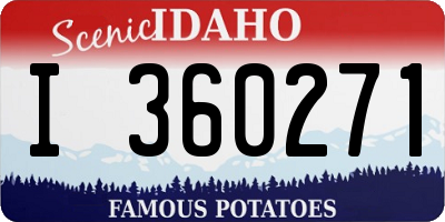 ID license plate I360271